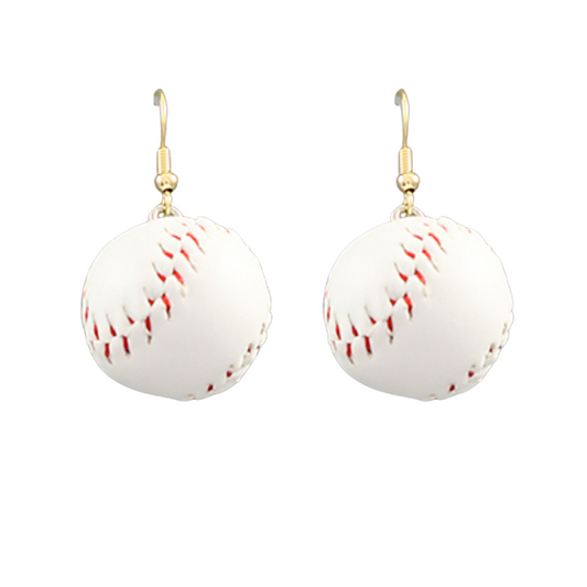 MINI BASEBALL EARRINGS